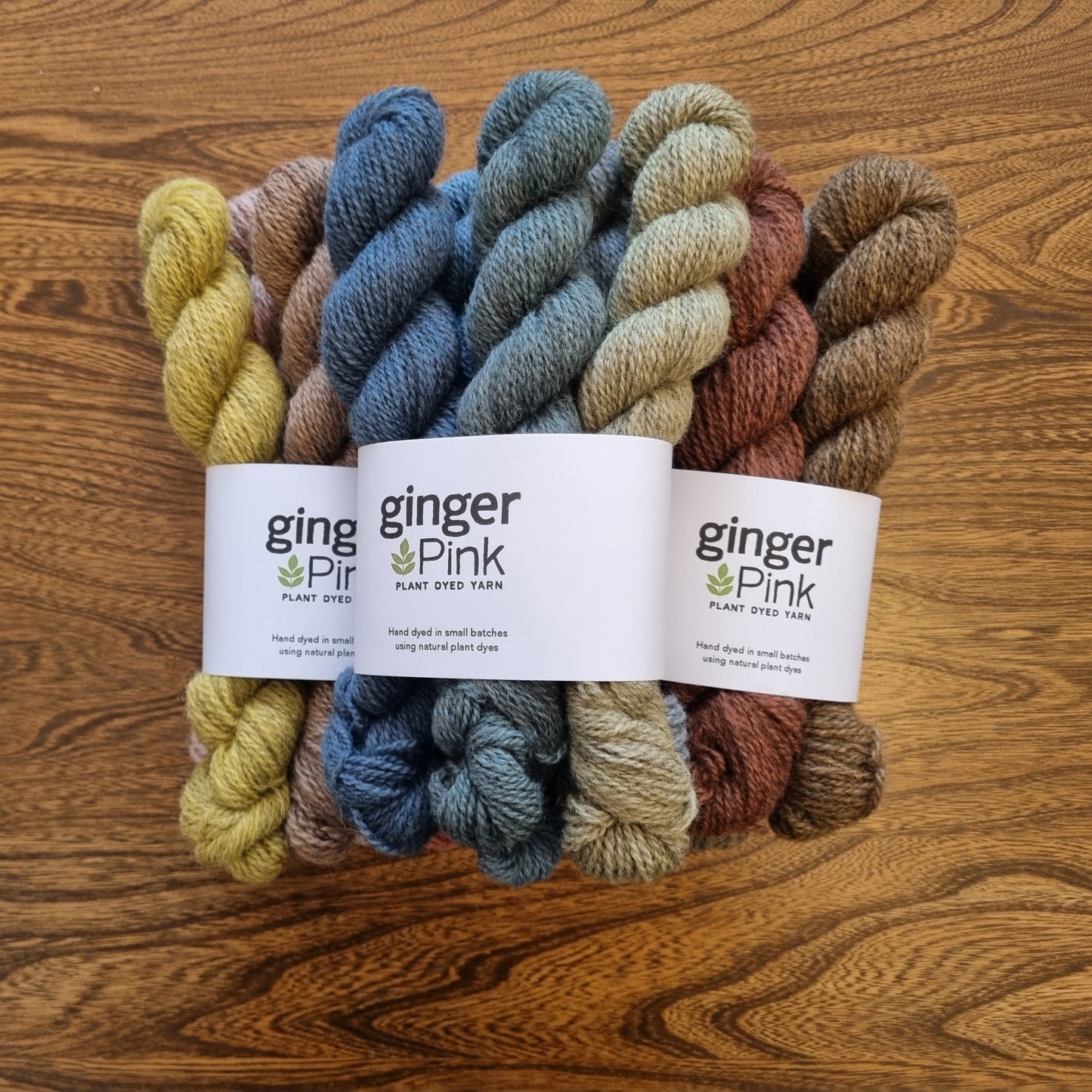 Natural dyed 4-ply mini skein sets