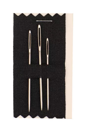 Three ribbon embroidery needles