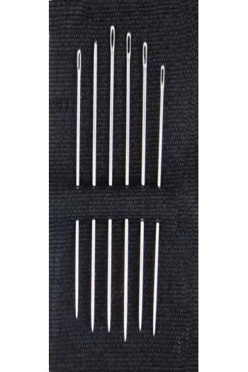 Six darning needles n°1/0