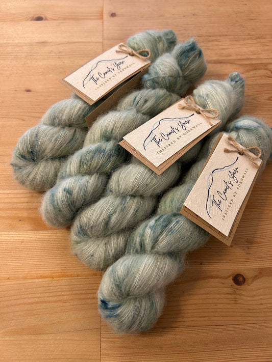 Hand-dyed Suri Alpaca Lace