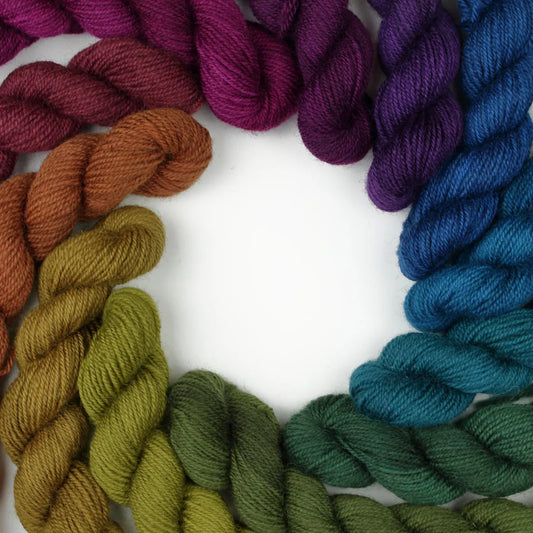 Rainbow mini skein set nene