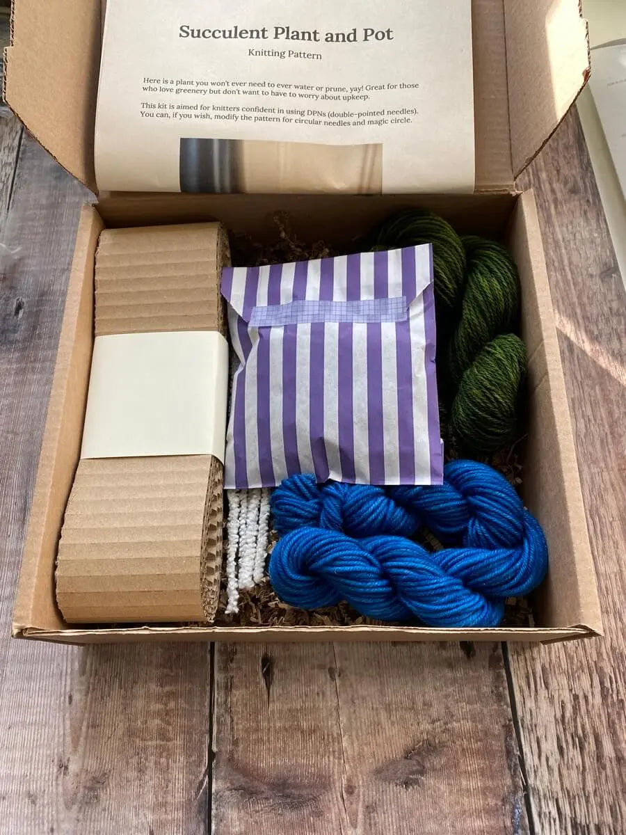 Succulent Plant Knitting Kit