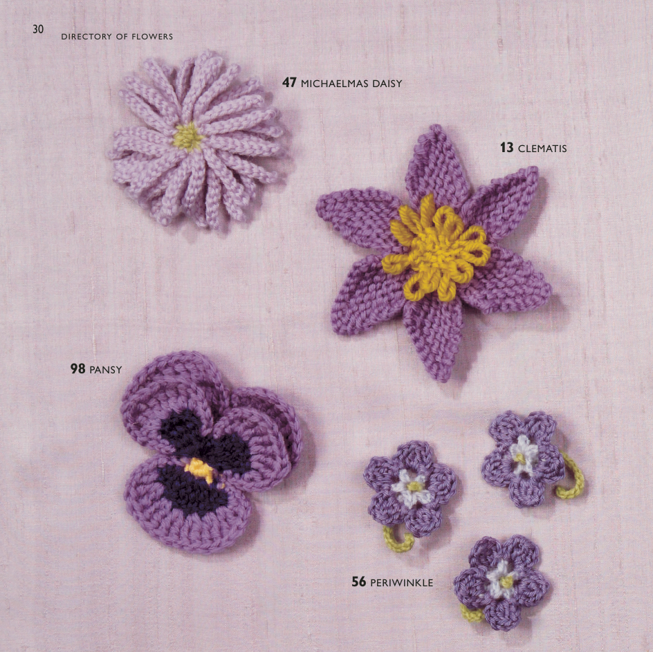 100 Flowers to knit and crochet