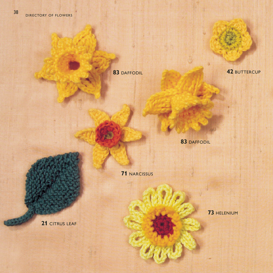 100 Flowers to knit and crochet