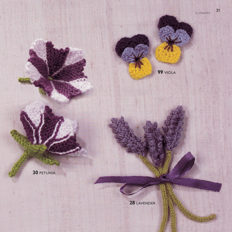 100 Flowers to knit and crochet