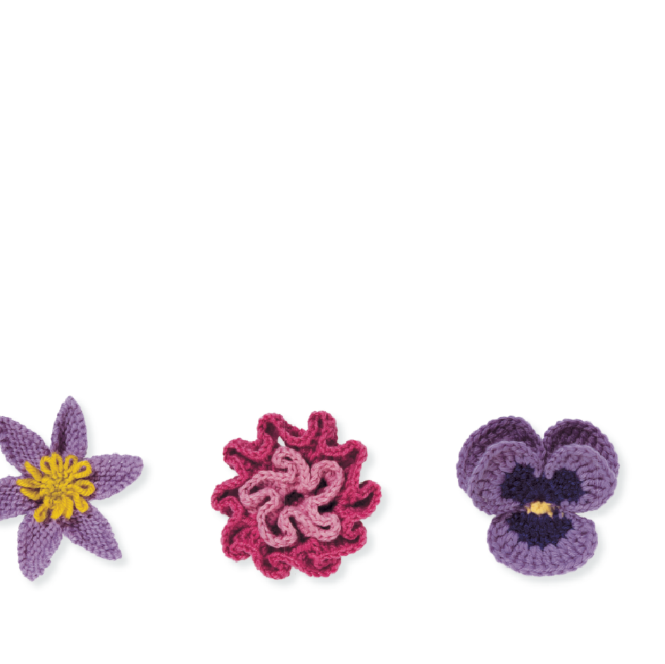 100 Flowers to knit and crochet