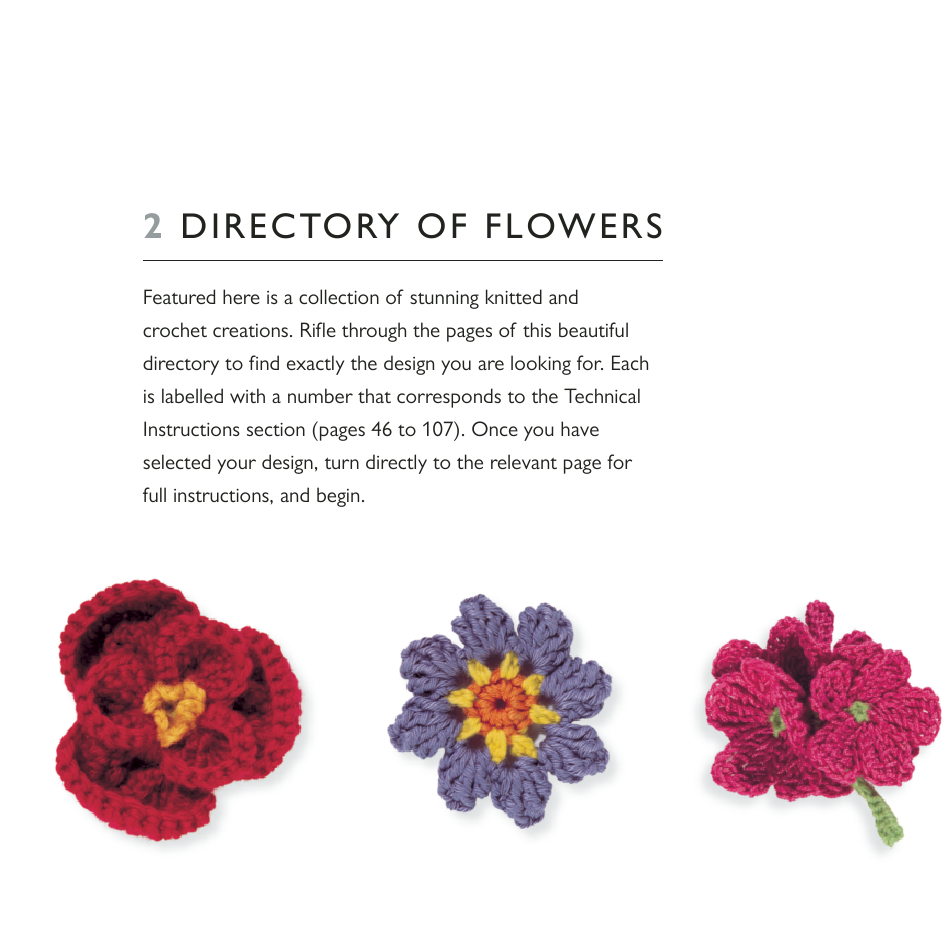 100 Flowers to knit and crochet