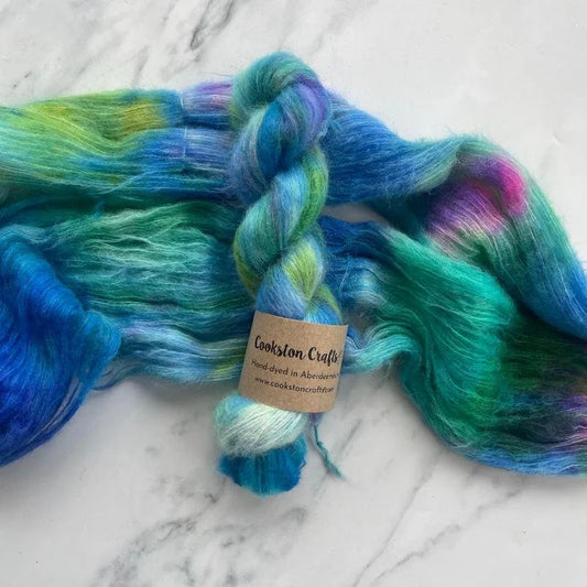 Hand-dyed Suri Alpaca