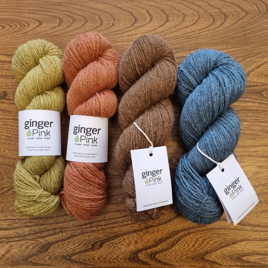 Natural dyed 4-ply