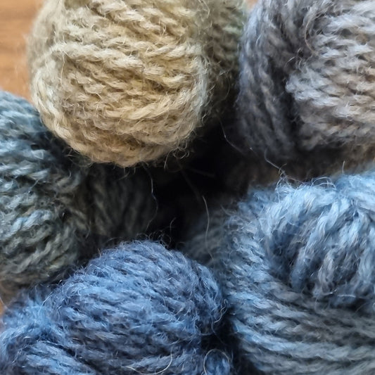 Natural dyed 4-ply mini skein sets