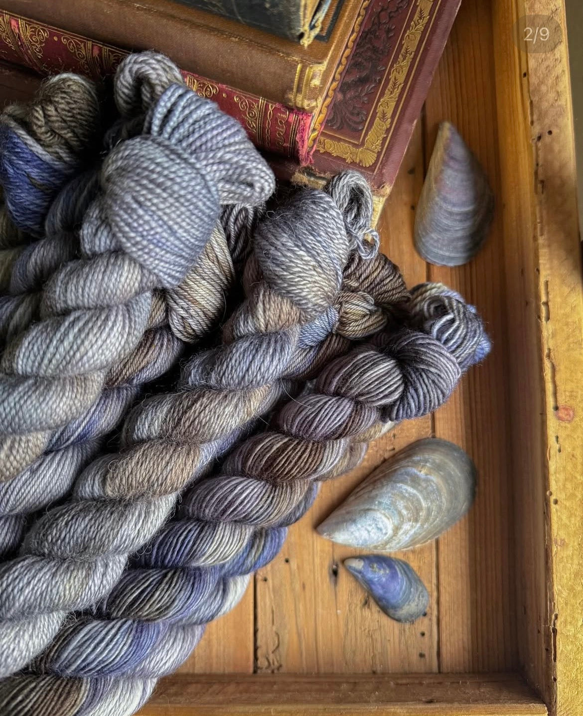 Hand-dyed BFL Fingering