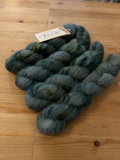 Hand-dyed Suri Alpaca Lace