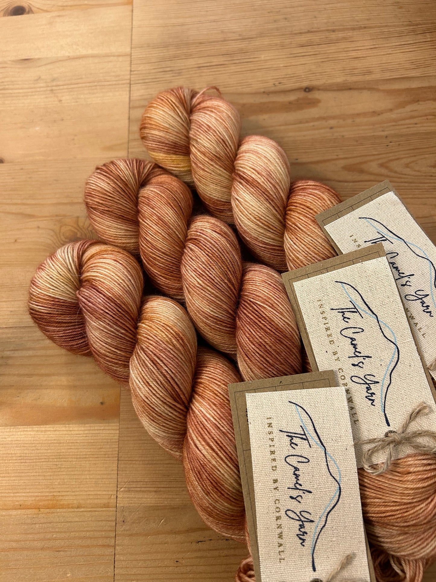 Hand-dyed BFL Fingering