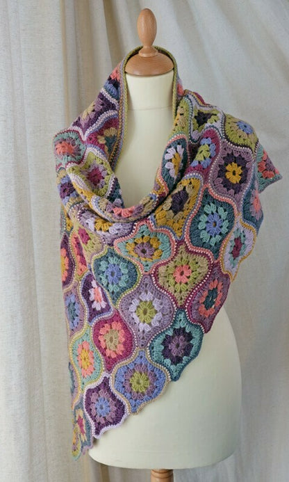 Mystical Lanterns crochet shawl pattern