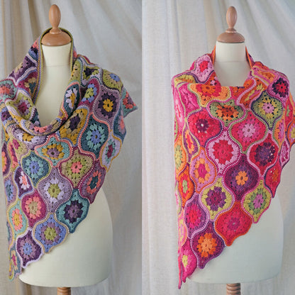 Mystical Lanterns crochet shawl pattern