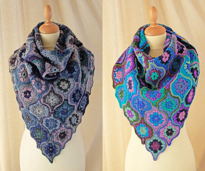 Mystical Lanterns crochet shawl pattern