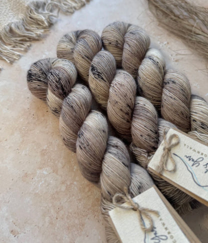 Hand-dyed BFL Fingering