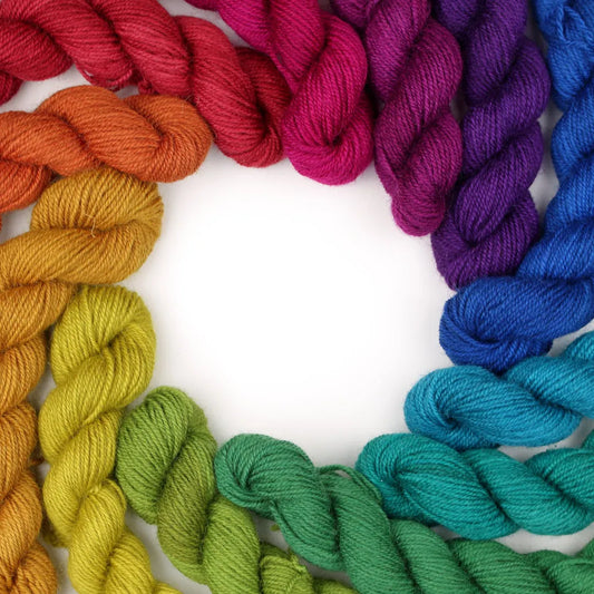 Rainbow mini skein set nene