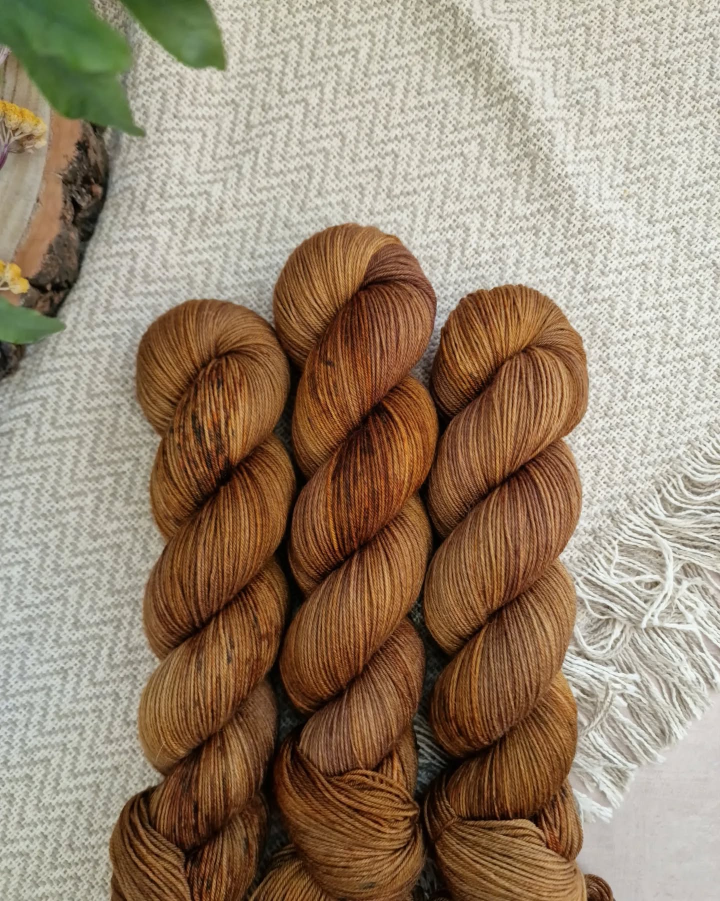 Hand-dyed BFL Fingering