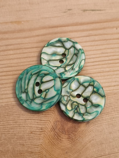 Casein buttons