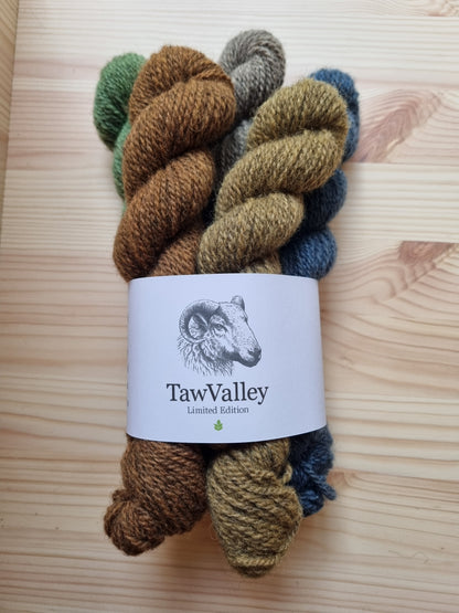 Natural dyed 4-ply mini skein sets