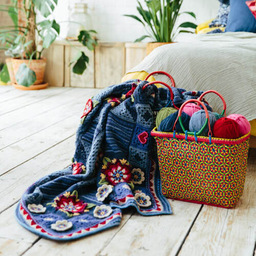 Indigo Dreams & Crimson Dreams Blanket Crochet pattern