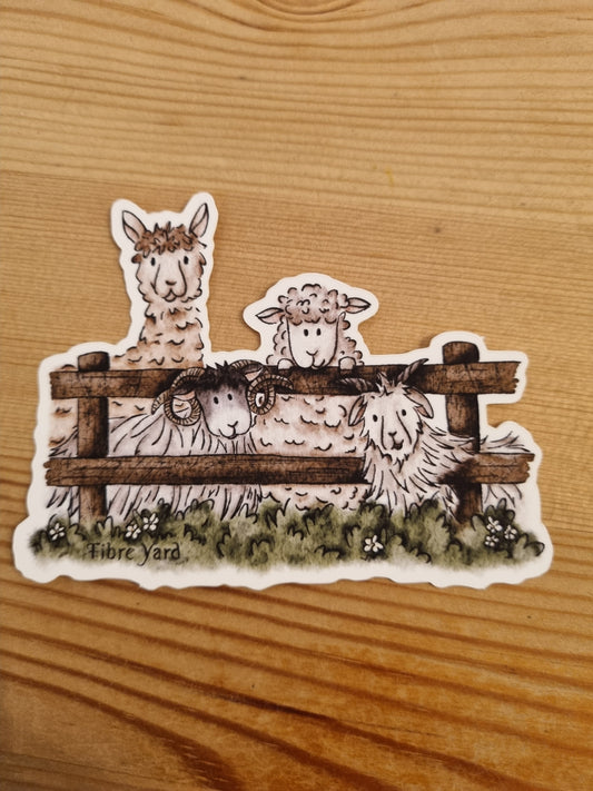 Fibre Yard vinyl sticker