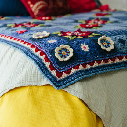 Indigo Dreams & Crimson Dreams Blanket Crochet pattern
